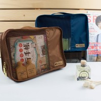 台灣珠友文具 -旅行用雙層分類收納袋