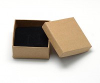 DIY-3018 7x7x3.5cm正方形紙盒首飾盒小飾品盒2個裝