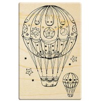 J044 - 楓木印章-天際夢遊 熱氣球